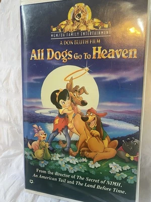 All Dogs Go to Heaven VHS Tape In Clamshell 1989 - Image 1 of 4