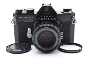 Pentax SPF Spotmatic F analoge Kamera schwarz SMC Takumar 55 mm f/1.8 [fast neuwertig] - Bild 1 von 13