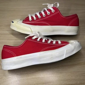 Converse Jack Purcell Signature Bajo Carmesí Raro Rojo Blanco Y Azul Para Mujer Talla 5” - Imagen 1 de 16