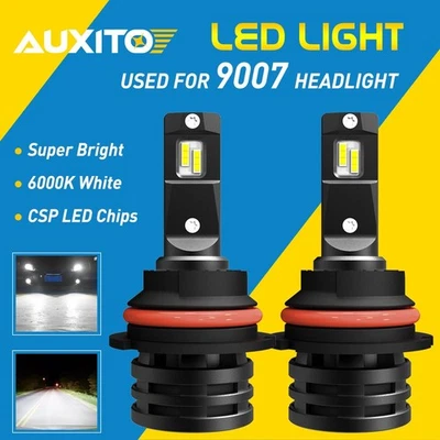 2X 9007 LED Headlight Kit for Dodge Chrysler High Low Beam Super White AUXITO - Image 1 of 4