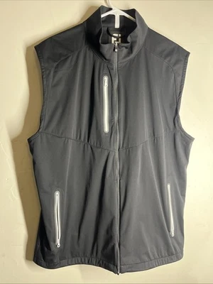 Foot Joy Golf Vest Men’s XL Tempo Series Water Resistant Poly Black NICE $100+ - Image 1 of 4