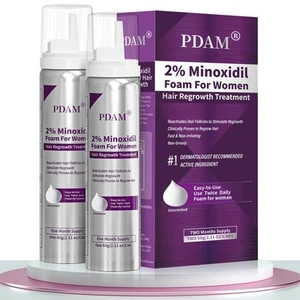 2% Minoxidil for Women Foam Hair Growth - Minoxidil Hair Regrowth Treatment f... - Picture 1 of 8