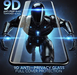 Premium Gorilla Glas Privacy Displayschutzfolie für iPhone 16 Pro Max 15 14 13 12 - Bild 1 von 4