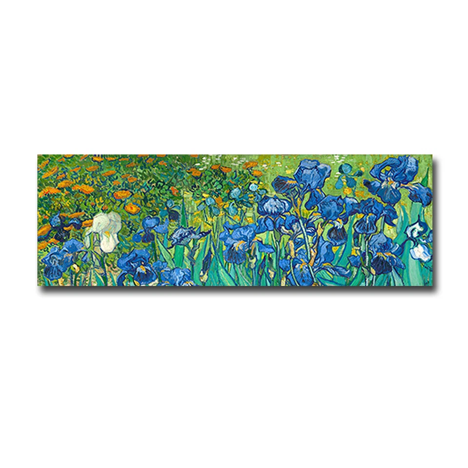 Irises (Detail) by Van Gogh Gallery-Wrapped Canvas Giclee Art (16 in x 48 in) - Image 1 of 1
