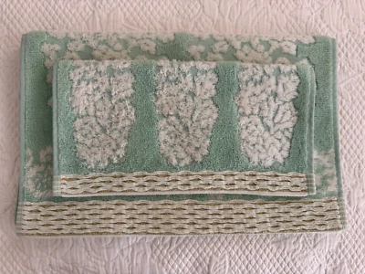 NWOT Anthropologie embellished hand towel, wash cloth - Image 1 of 4