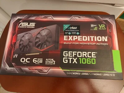 ASUS Expedition GeForce GTX 1060 6GB GDDR5 PCIe Graphics Card - Image 1 of 3