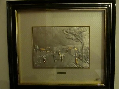 Bassorilievo/Altorilievo   quadro Argento 925/1000 - Immagine 1 di 4