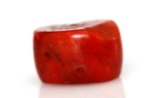 Near Eastern Ancient Red Coral Bead. Undyed Red Coral Bead. 13 mm 12 Carat #D142