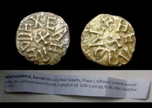 X059: Anglosassone Eanred, Moneyer = ALFHEARD, Fase 1, AD 810-41, Spink 860 - Foto 1 di 1