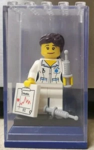 Lego Krankenschwester Serie 1 Minifigur 2010 kommt mit extra Spritze & Koffer authentisch - Bild 1 von 2