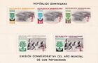 SA12e Republika Dominikańska 1960 Światowy Rok Uchodźcy Dopłata miętowy miniarkusz