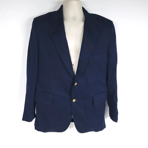 Vintage 60s 70s Izod Suit Jacket Leisure Blazer Sport Coat Blue Mens Size ? READ - Picture 1 of 16
