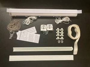 COMPLETE ROMAN BLIND KIT CORD OPERATED ROMAN BLINDS KIT - 60CM TO 300CM - Picture 1 of 9
