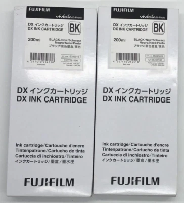 Cartucho de tinta FujiFilm DX 2PK ~ 200 ml cada uno ~ negro ~ CADUCIDAD 6/21 ~ NUEVO ~ ENVÍO RÁPIDO Foto 1 de 2