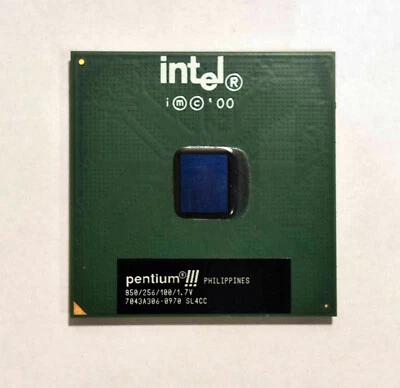 Intel Pentium 3 CPU 850MHz 256KB 100MHz SL4CC socket PPGA370 - Image 1 of 2