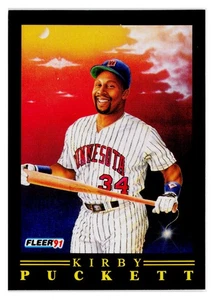 Kirby Puckett HOF -1991 Fleer Pro-Visions #1 Minnesota Twins Near Mint or Better - Picture 1 of 2