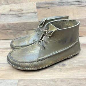 Quoddy Herren Größe 9,5 Mokassins Leder Ring Stiefel - Bild 1 von 8