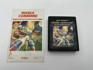 Atari 2600 7800+ Missile Command Cartridge With Manual Cleaned & Tested - Picture 1 of 8