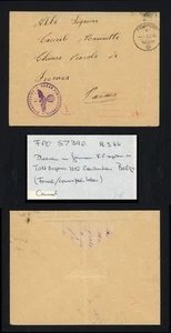 1944 Germany Cover To Italy Parma Feldpost Pmk Purple Eagle Cachet Entire WWII - Picture 1 of 5