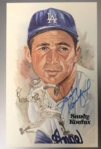 SANDY KOUFAX HOF Signed Auto Slabbed Postcard JSA AUTHENTICATION - Picture 1 of 13