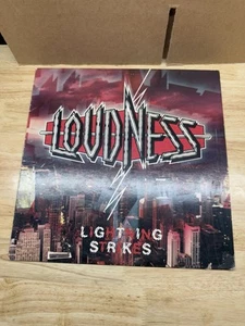 Loudness Lightning Strikes LP 1986 ATCO 90512OG Saw-Cut Promo VG+/VG+ - Picture 1 of 4