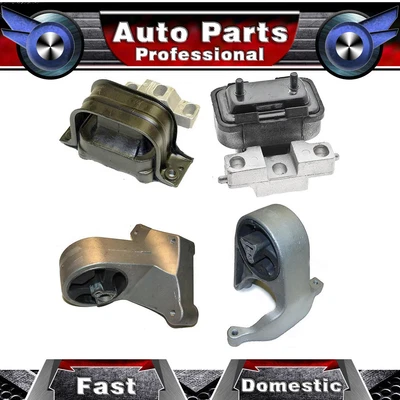 Motor y transmisión de 4 piezas Montaje para Dodge Stratus 2001 2002 2003 sedán de 2,4 L Foto 1 de 4