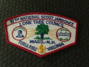 Mint 1981 JSP Lone Tree Council Massachusetts New Hampshire Red Border - Picture 1 of 1