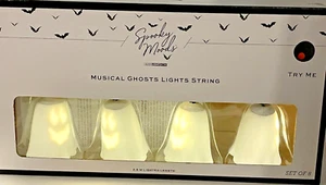 Gemmy Ghost Musical Singing Ghostbusters LED Projection Halloween String Lights - Picture 1 of 8