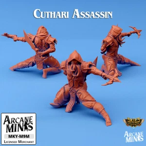 D&D Miniature Mind Flayer Assassin a Dungeons and Dragons Cuthari Illithid - Picture 1 of 2