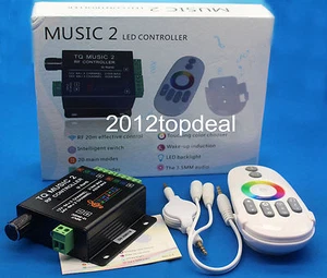 Sound Audio LED RGB RF Music Controller Touch Remote 2 Channel 12-24VDC 18A - Picture 1 of 5