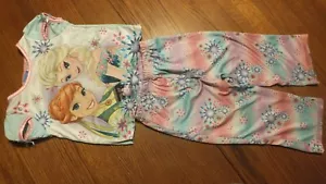Pigiama Disney Frozen 3T Pantalone Manica Corta Elsa Anna Grafica Usato - Foto 1 di 10