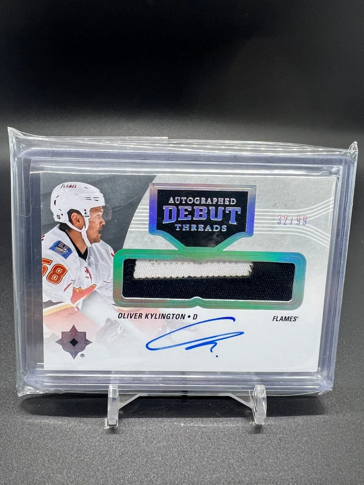 2016-17 Ultimate Collection Debut Threads Patch Auto #DTOK Oliver Kylington /99 - Image 1 of 2