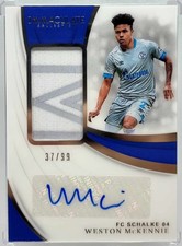 2018-19 Panini Immaculate Rookie Patch Auto Weston McKennie /99 (37/99) USA RC