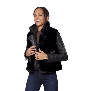 BLANK-NYC Two In One Perfect Night Jacket, Black Biker Moto Size S NEW With Tags - Picture 1 of 16