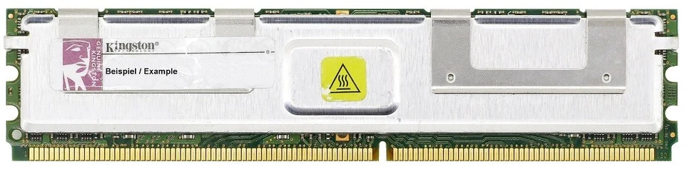 1GB Kit (2x512MB) Kingston DDR2-667 RAM PC2-5300F ECC Fb-dimm Kvr667d2s8f5k2/1g - Image 1 of 1