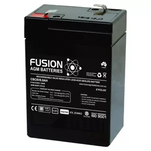 6v 6Ah PREMIUM AGM DEEP CYCLE BATTERY same as 6v4Ah/4.5Ah/5Ah - Picture 1 of 3