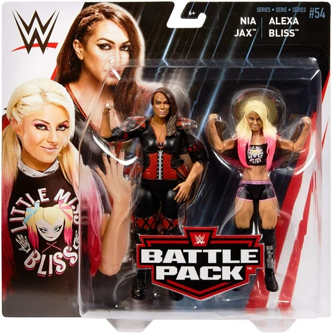 WWE Mattel Nia Jax & Alexa Bliss Battle Pack 54 Action Figures MINT Packaging Cover
