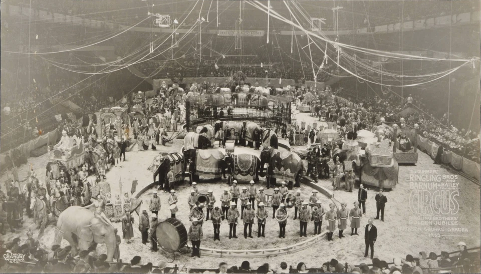  Ringling Bros Barnum Bailey Madison Square Garden 1935 Golden Jubil The Durbar - Image 1 of 1
