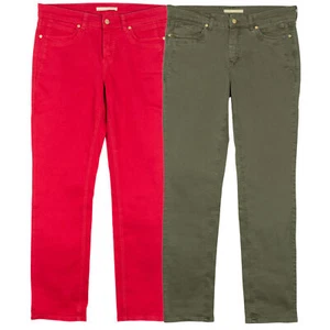 MAC Angela New Stretchjeans Straight Leg Damen Hose Denim Khaki 38 40 42 44 46 - Bild 1 von 7