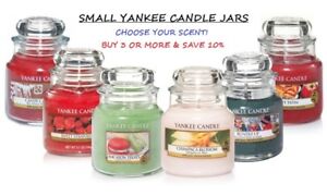☆☆SMALL YANKEE CANDLE JARS 3.7 OZ☆☆YOU CHOOSE THE SCENT☆☆FREE FAST SHIPPING 