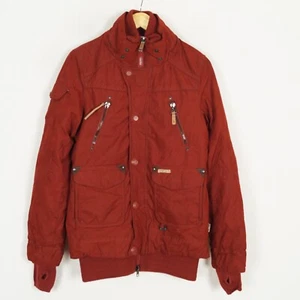 KHUJO MARGRET Women's Parka Jacket Size M Insulated Red Hooded Full Zip - Picture 1 of 11