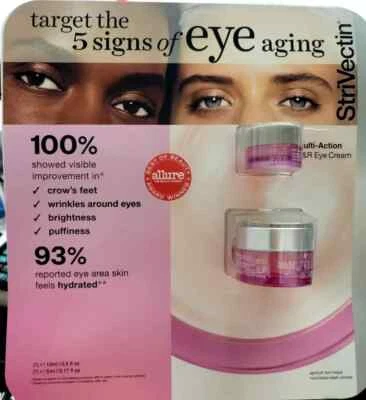 Strivectin NIA114 Multi-Action R&R Eye Cream 0.5 oz 15mL Set + 0.17 oz  5 mL - Image 1 of 2