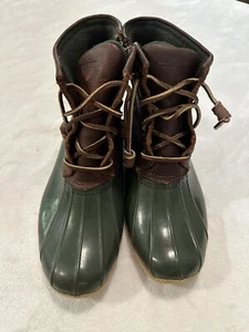Botas de pato de cuero impermeables de agua salada Sperry Top-Sider STS90998 para mujer talla 7 - Imagen 1 de 9