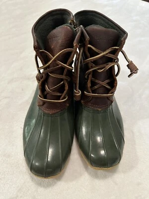 Botas de pato de cuero impermeables de agua salada Sperry Top-Sider STS90998 para mujer talla 7 Foto 1 de 4