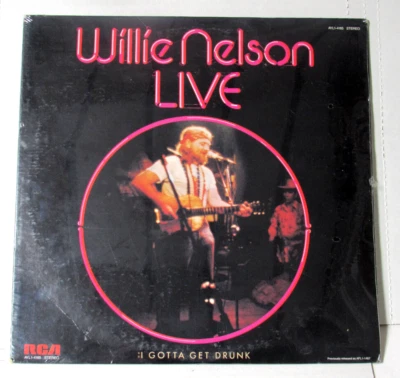 Willie Nelson - Live I Gotta Get Drunk NEW/SEALED 1976 Vinyl LP buy2 get 1 FREE - Image 1 of 4