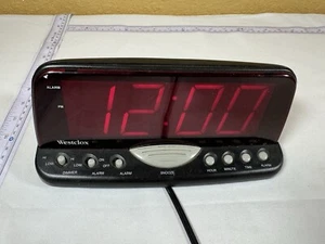 Reloj despertador vintage Westclox modelo 22717 pantalla digital grande funciona - Imagen 1 de 2