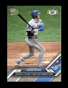 SHOHEI OHTANI 🔹 2024 Topps NOW - LA Dodgers Debut - Card #1 - Picture 1 of 2