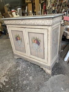credenza antica decorata restaurata - Imagen 1 de 5