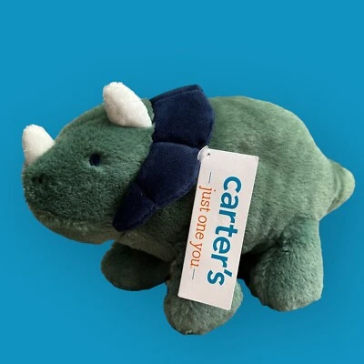 Carters Just One You Peluche Dinosaurio Triceratops Seguridad Lovey Juguete Objetivo #68340 Foto 1 de 4