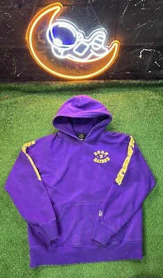 Moletom com capuz Los Angeles Lakers New Era roxo nascido X levantado tamanho LG - Imagem 1 de 4